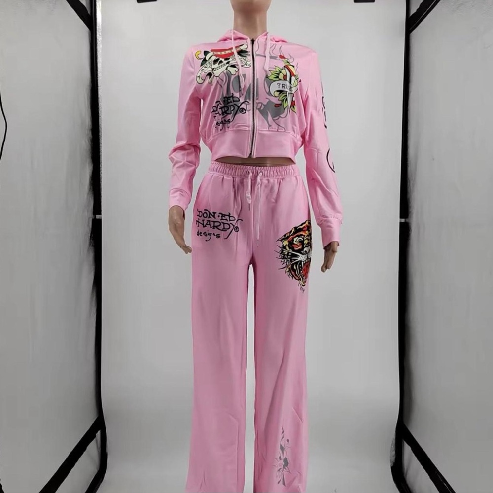 Ed Hardy Pink Women's Set